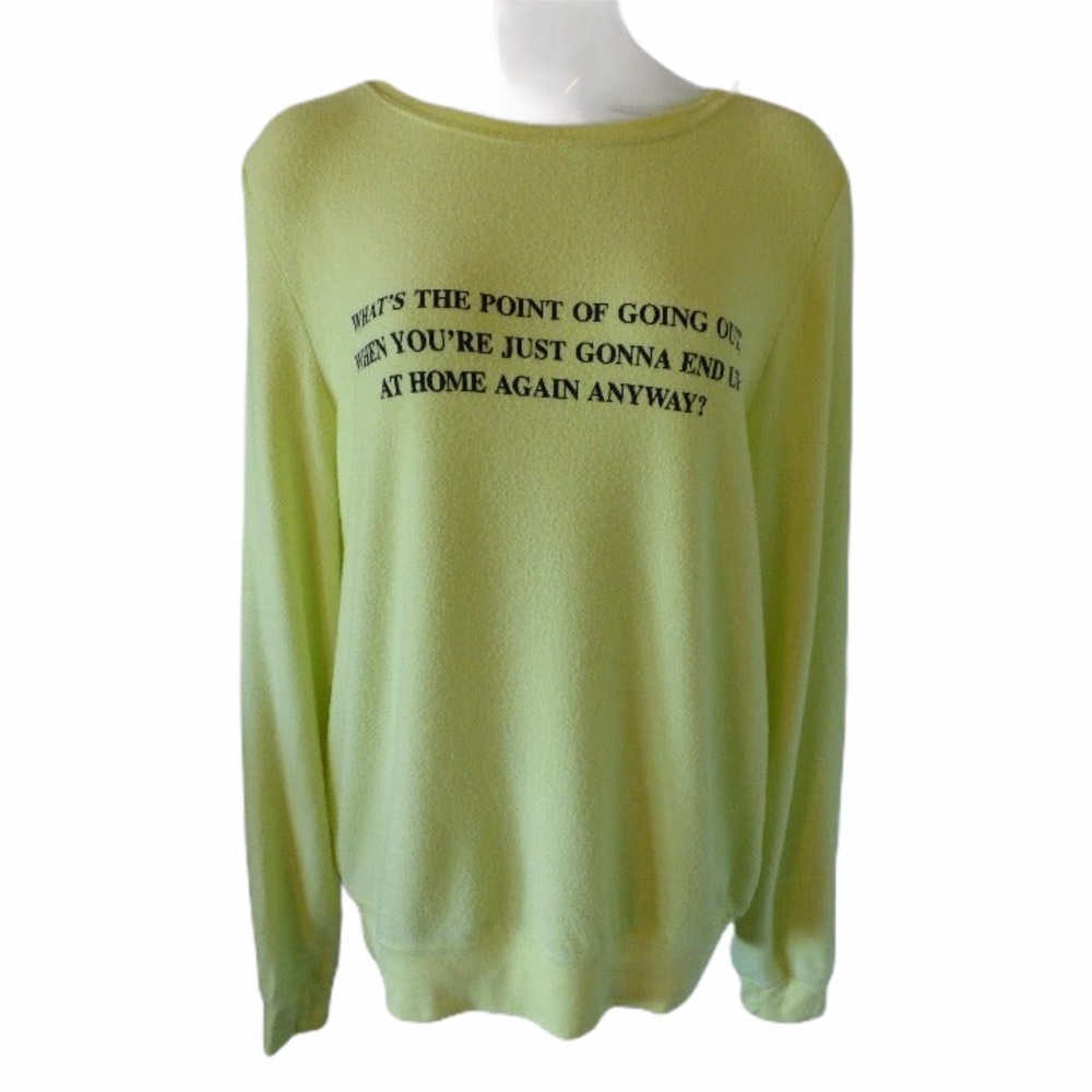 WILDFOX Women's Quarantine Sweatshirt Top BBJ New w/Tags - Picture 2 of 5